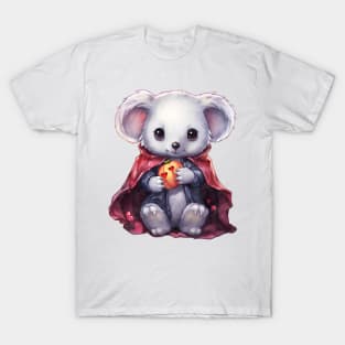 Cartoon Koala in Dracula Costume T-Shirt